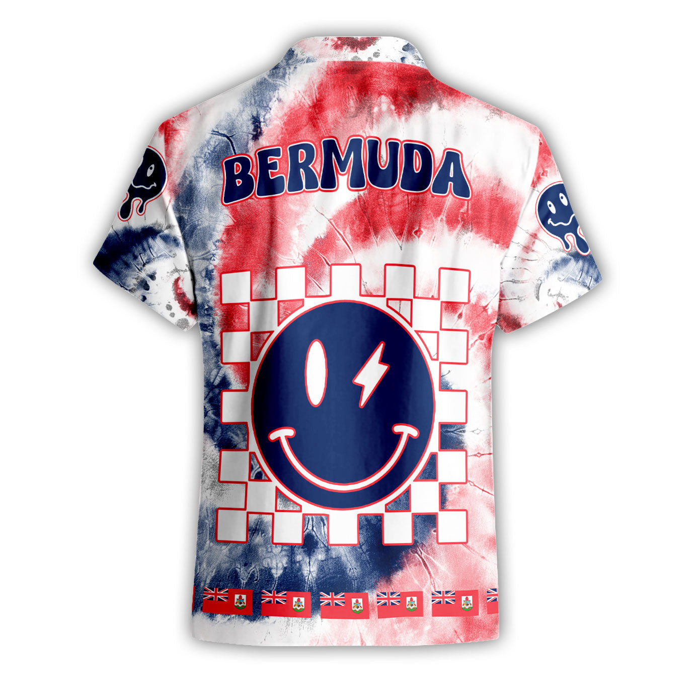 Bermuda Short Sleeve Shirt Custom Tie Dye Style 2