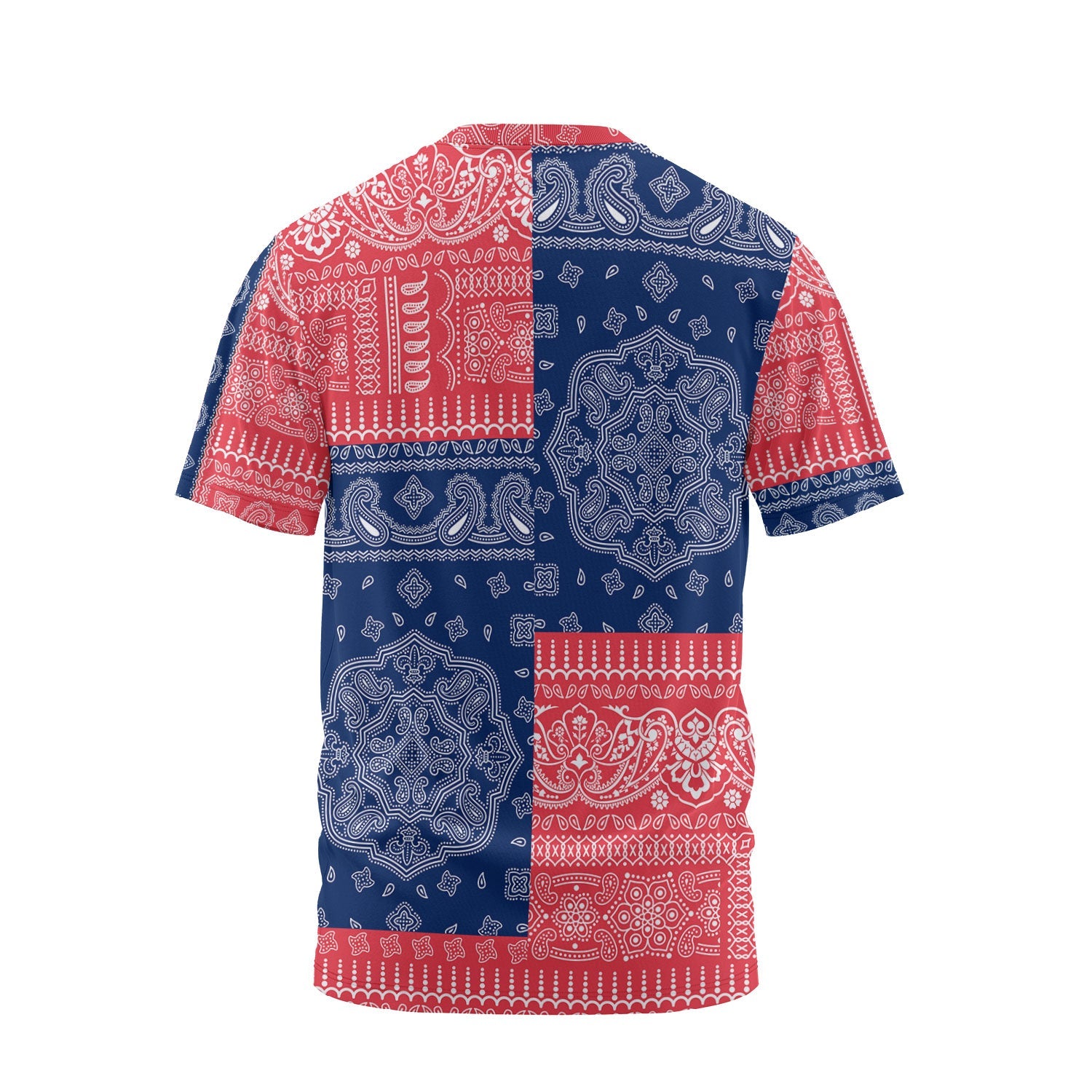 Bermuda T Shirt Flag And Paisley Basic Style 3