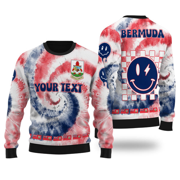 Bermuda Ugly Sweater Custom Tie Dye Style 1