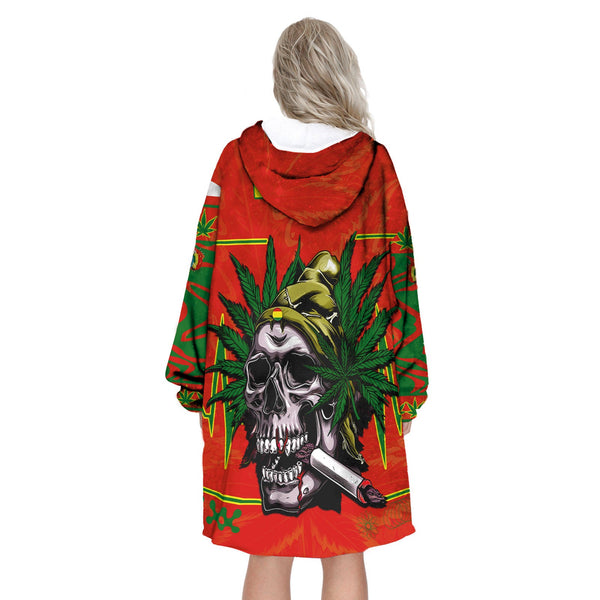 Bolivia Snug Hoodie Flag & Coat Of Arms Marijuanas Style