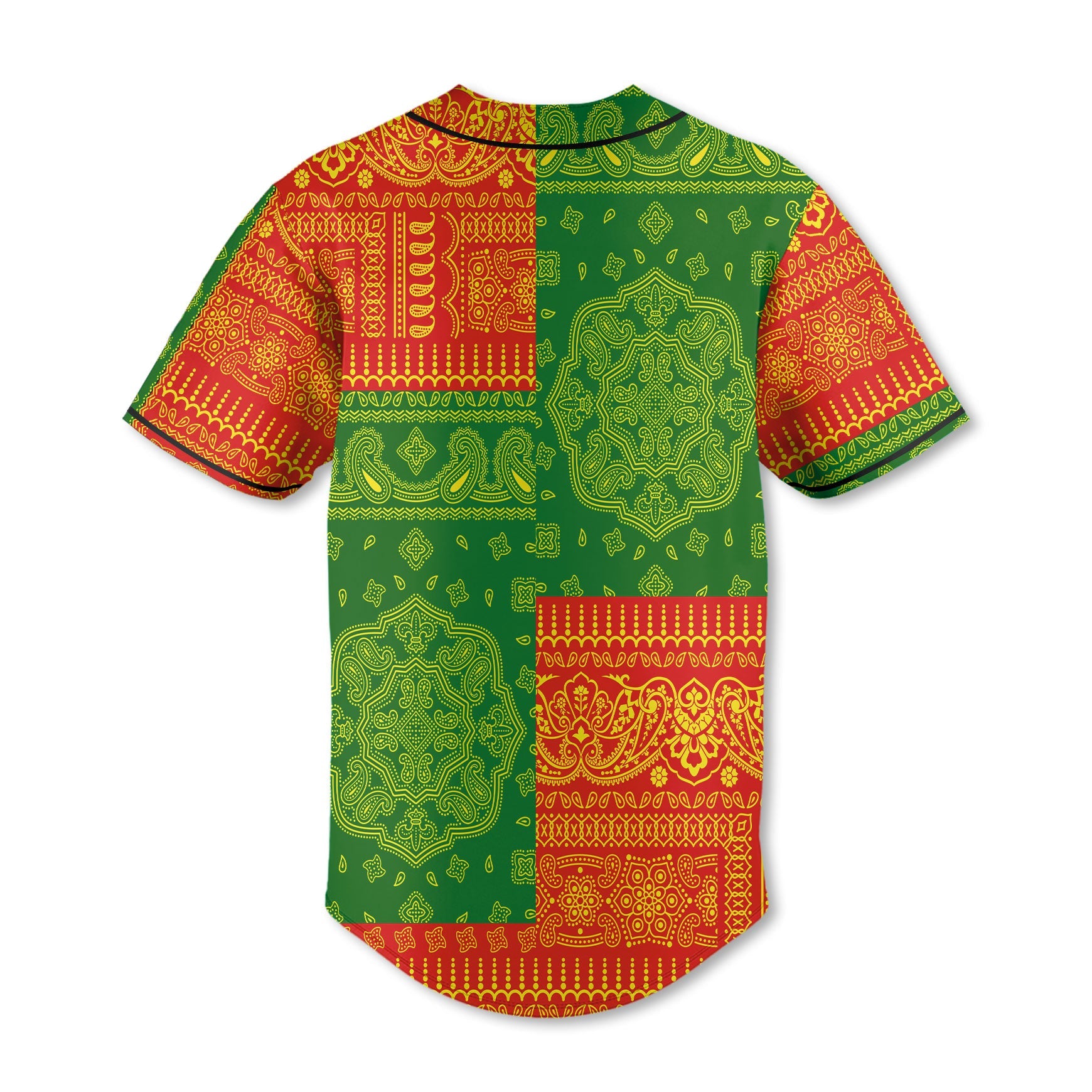 Bolivia Baseball Jersey Flag And Paisley Basic Style 3