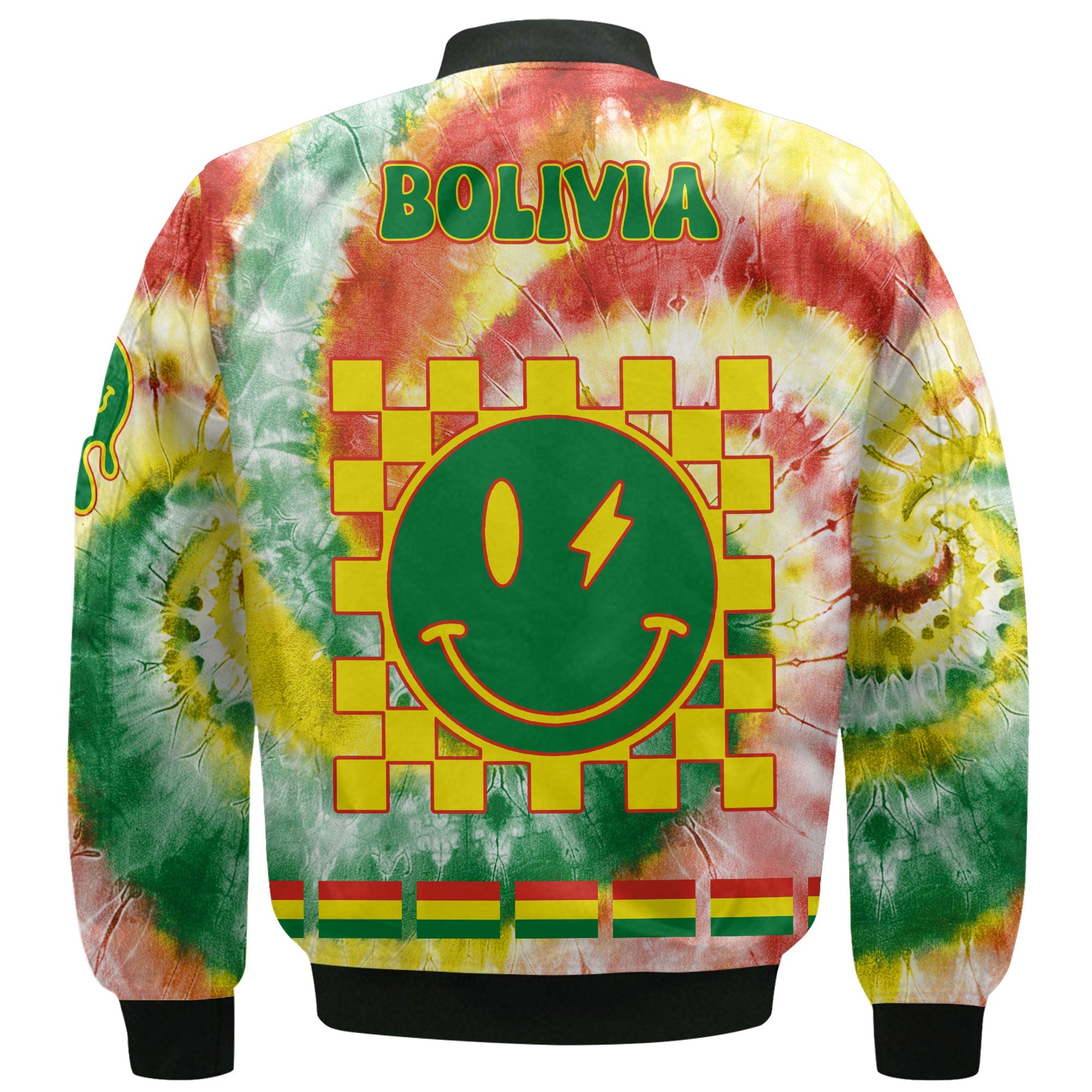 Bolivia Bomber Jacket Custom Tie Dye Style 3