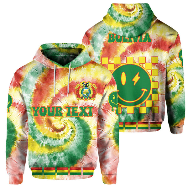 Bolivia Hoodie Custom Tie Dye Style 1