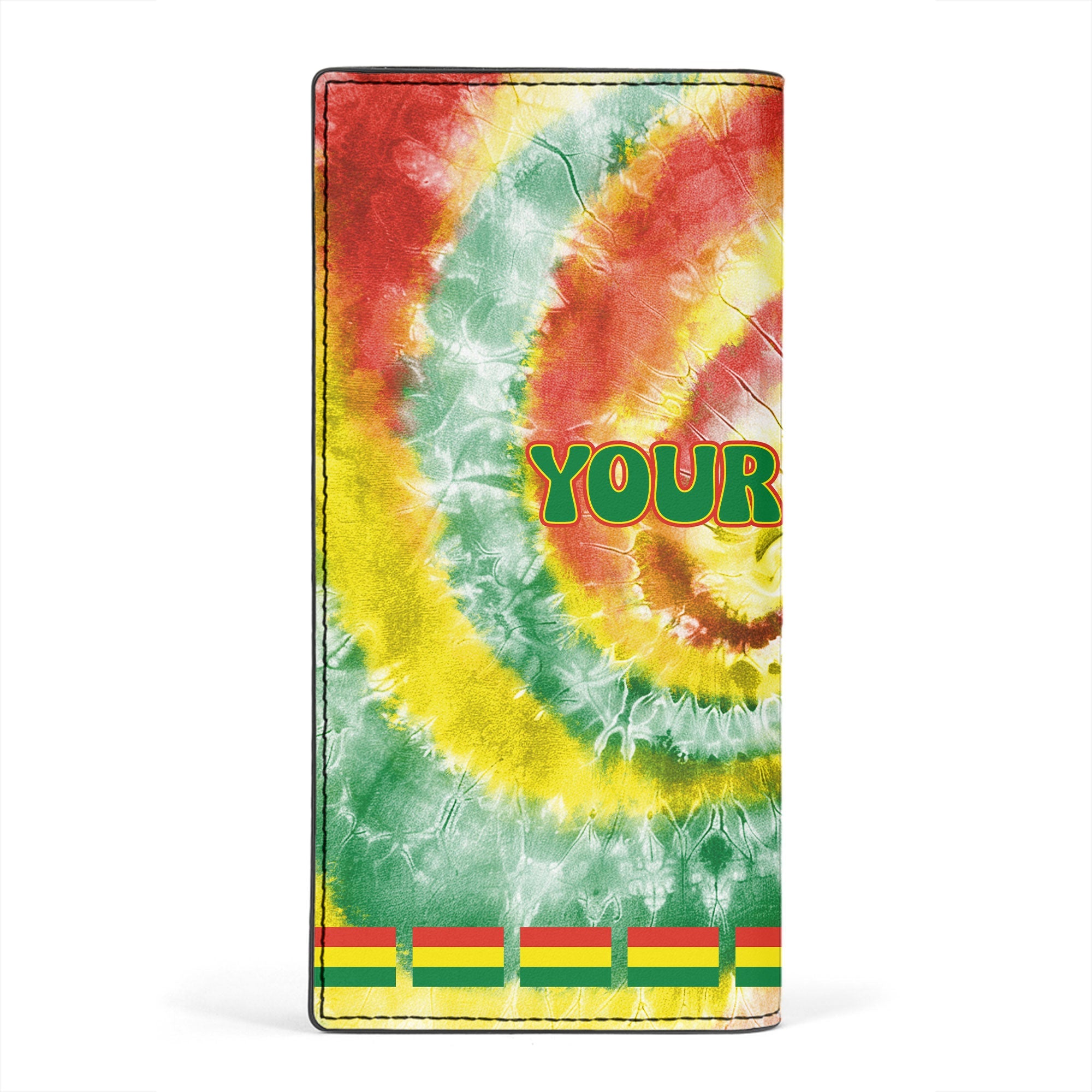 Bolivia Leather Wallet Custom Tie Dye Style 2