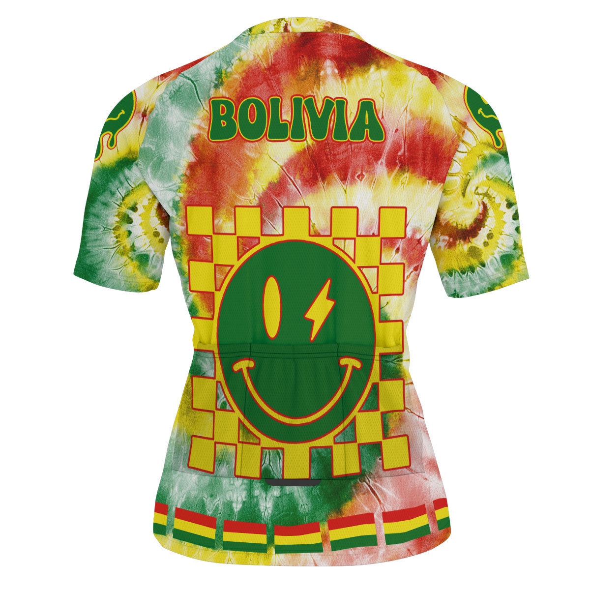 Bolivia Men Cycling Jersey Custom Tie Dye Style 4