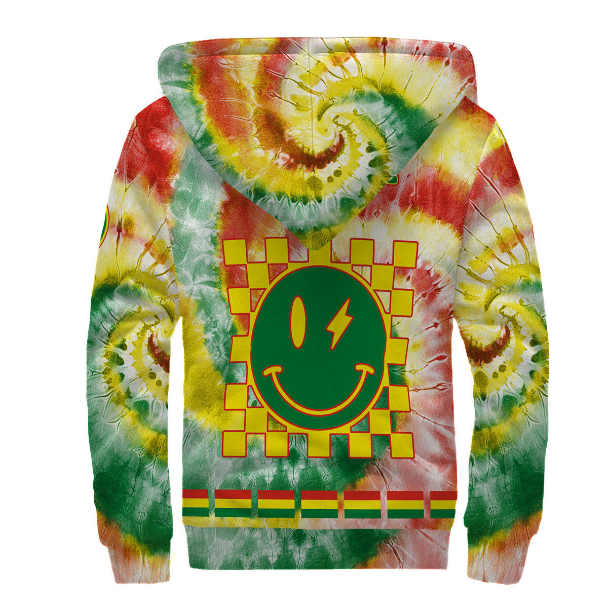 Bolivia Sherpa Hoodie Custom Tie Dye Style 2