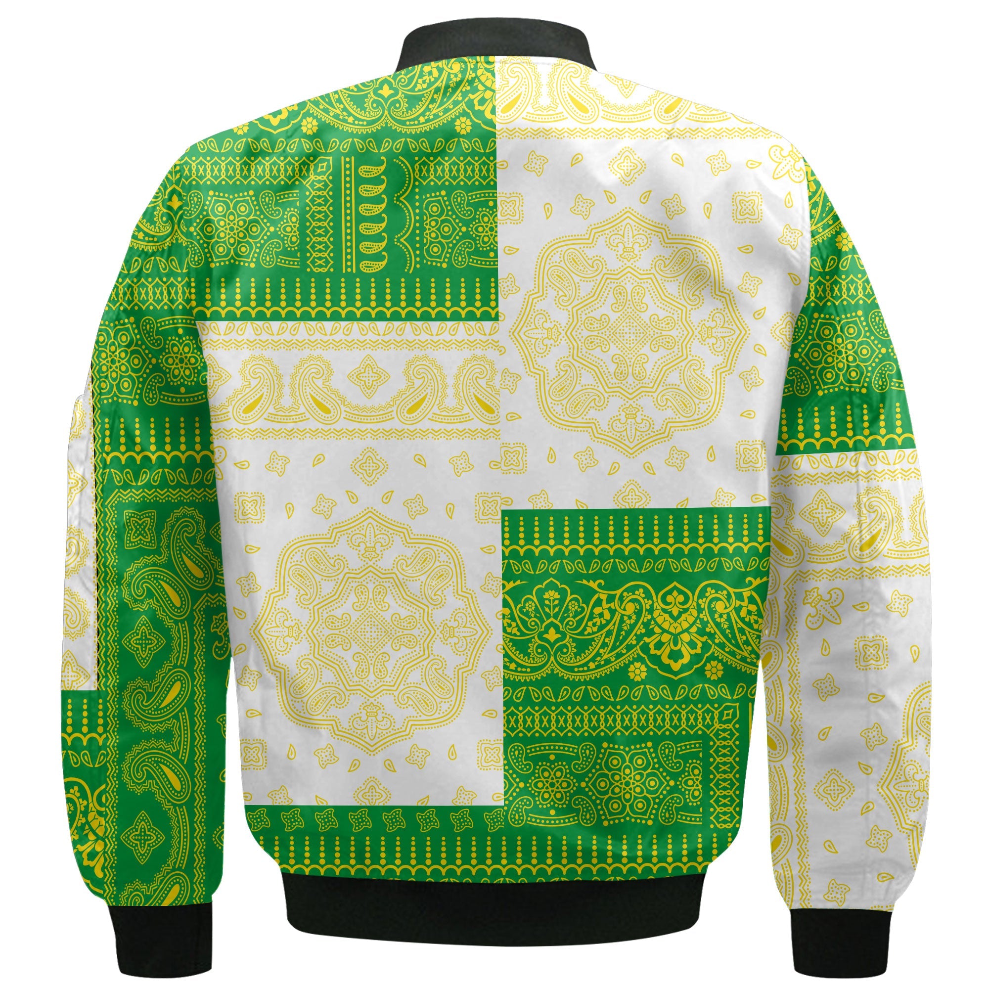 Brazil Bomber Jacket Flag And Paisley Basic Style 3