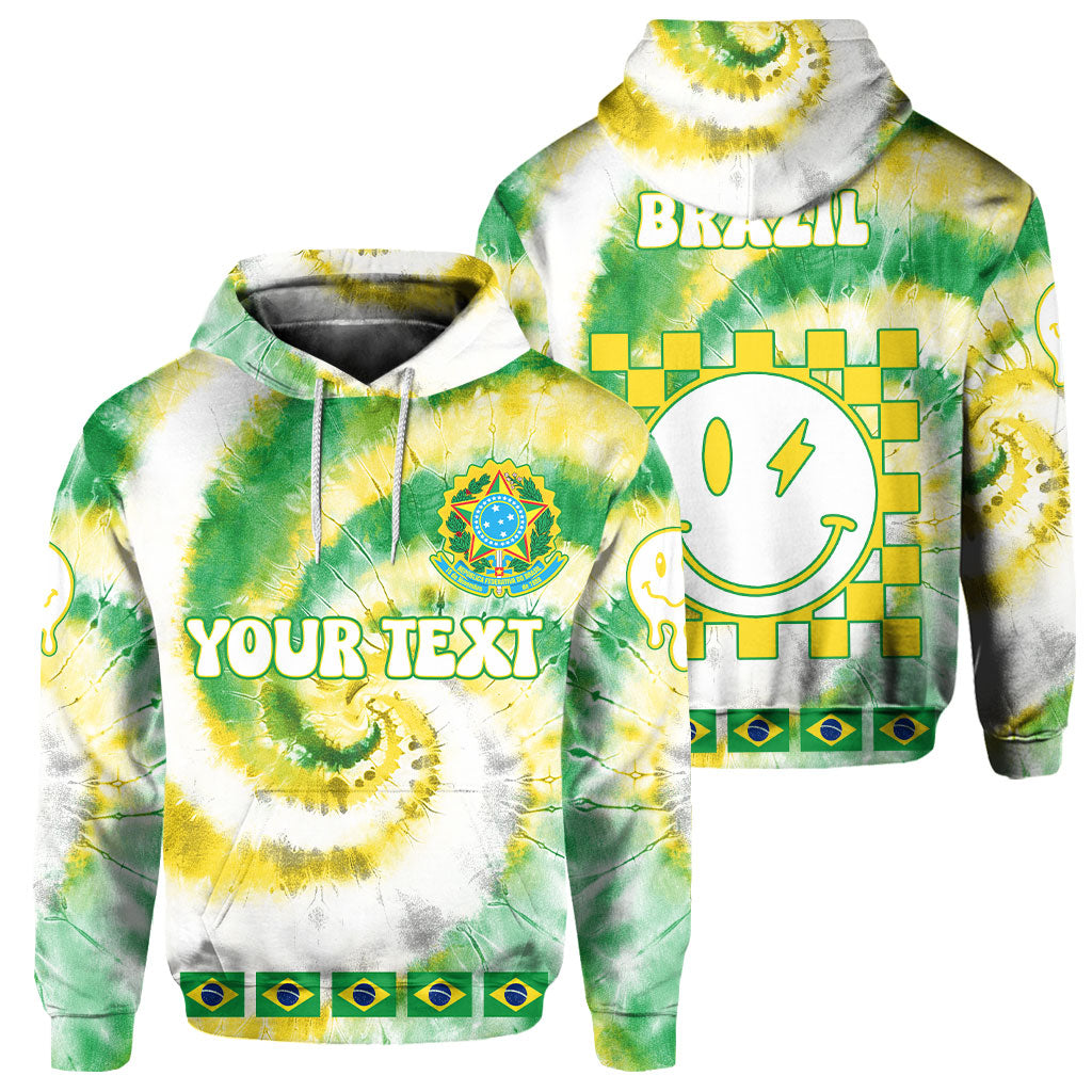 Brazil Hoodie Custom Tie Dye Style 1