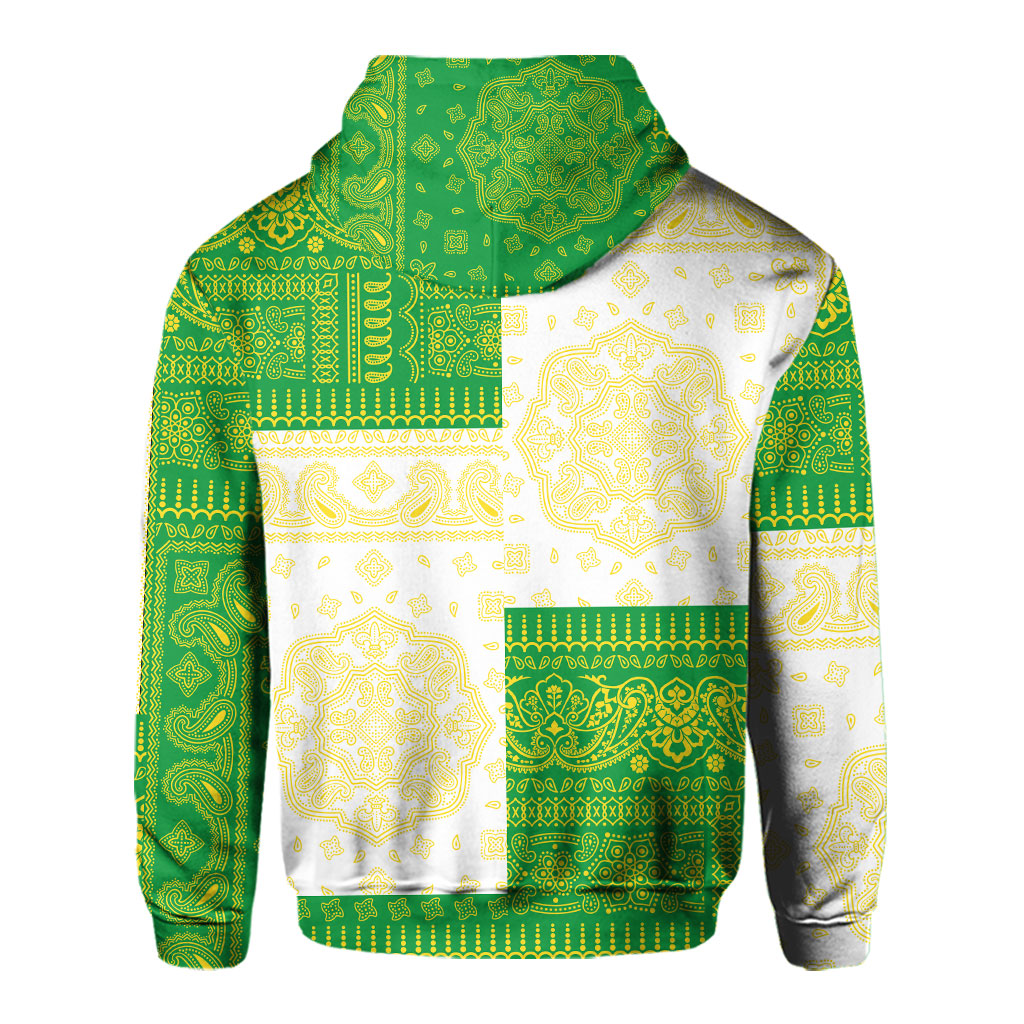 Brazil Hoodie Flag And Paisley Basic Style 3