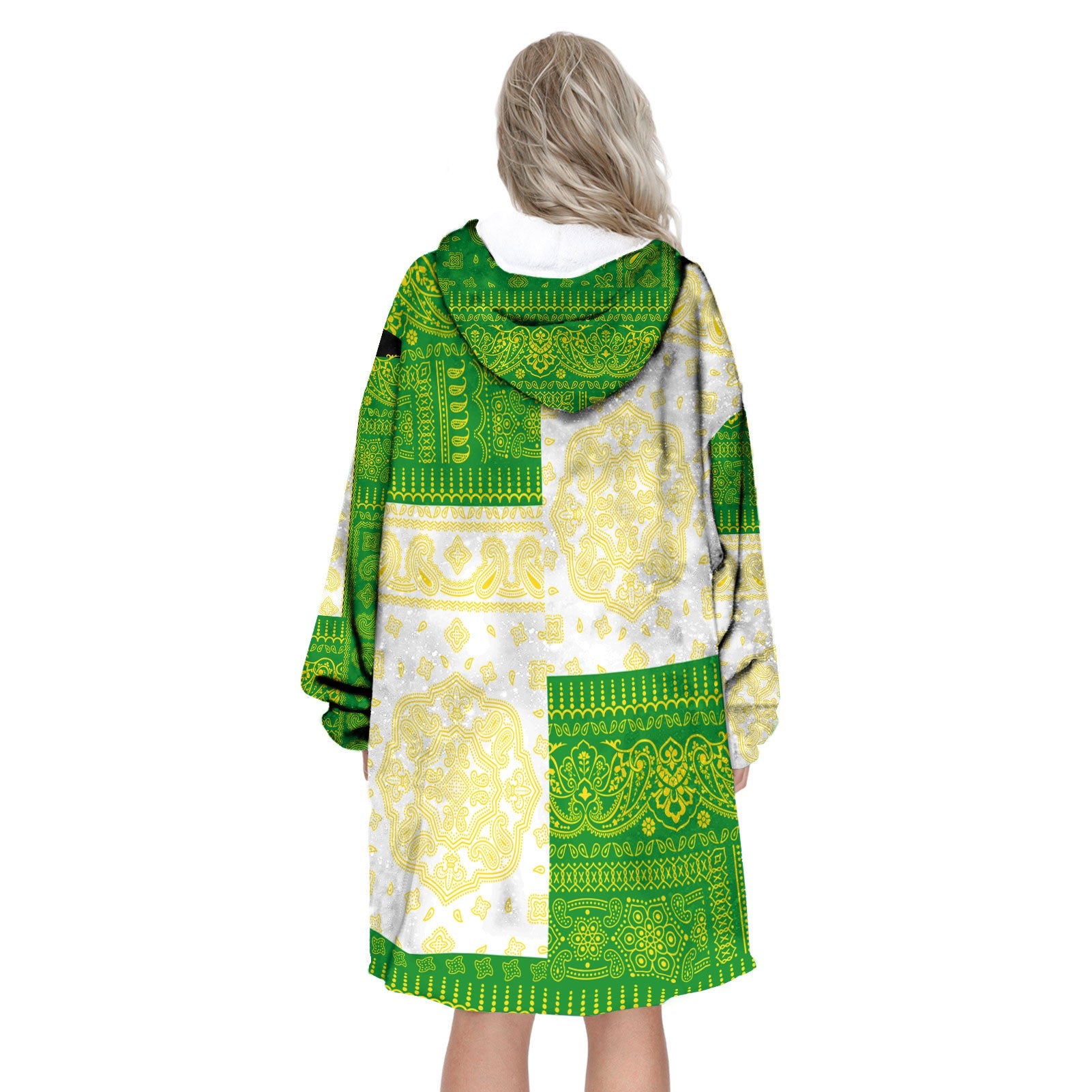 Brazil Hoodie Blanket Flag And Paisley Basic Style 3