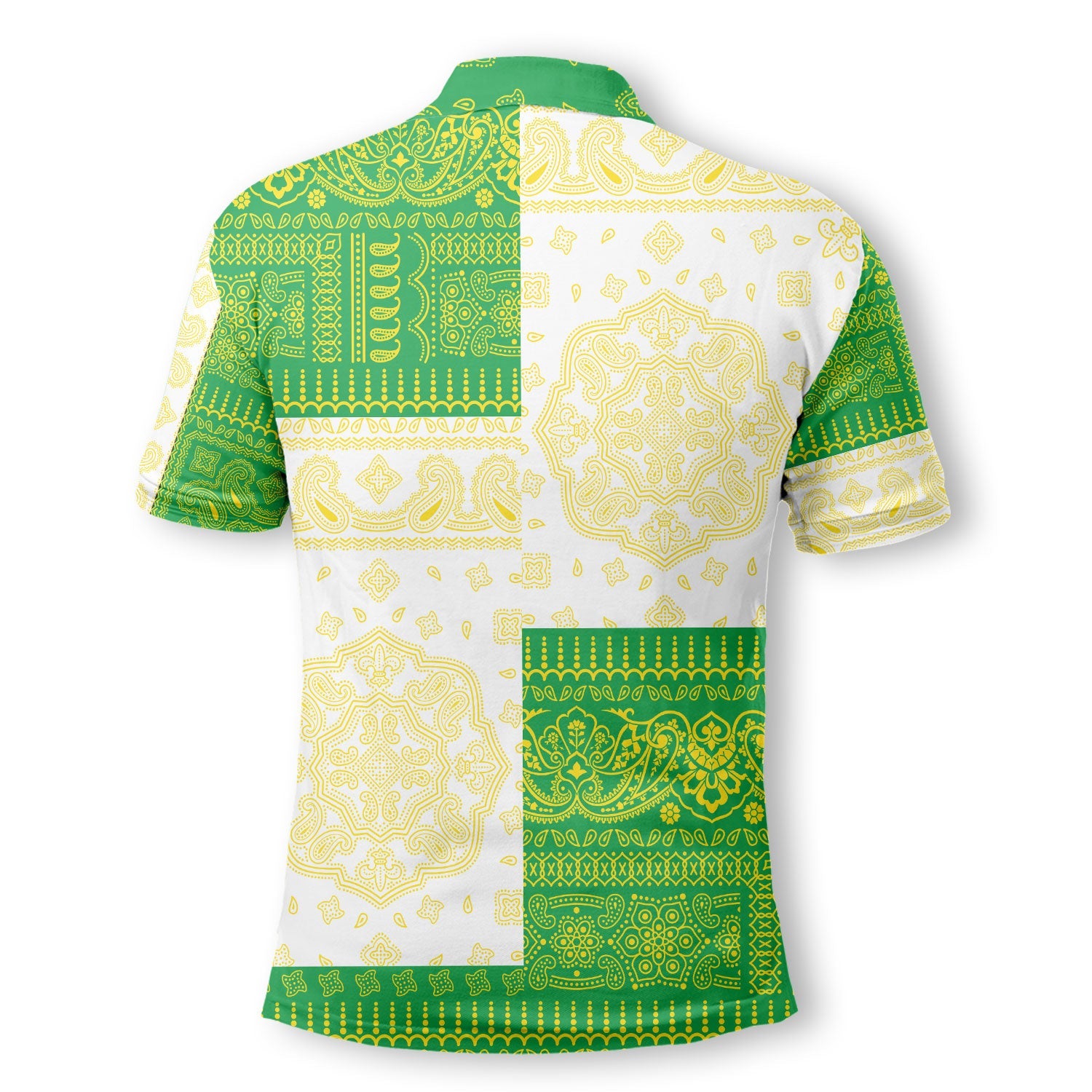 Brazil Polo Shirt Flag And Paisley Basic Style 3