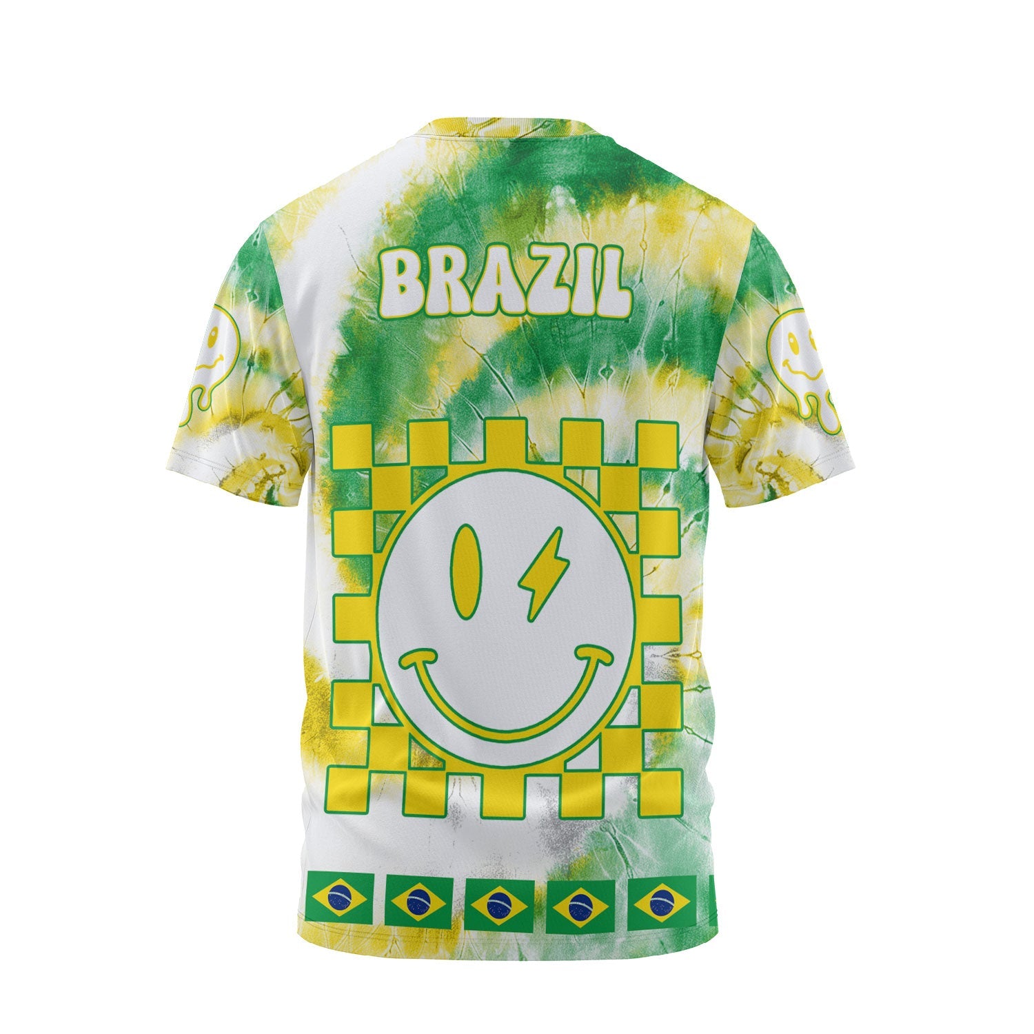 Brazil T Shirt Custom Tie Dye Style 2