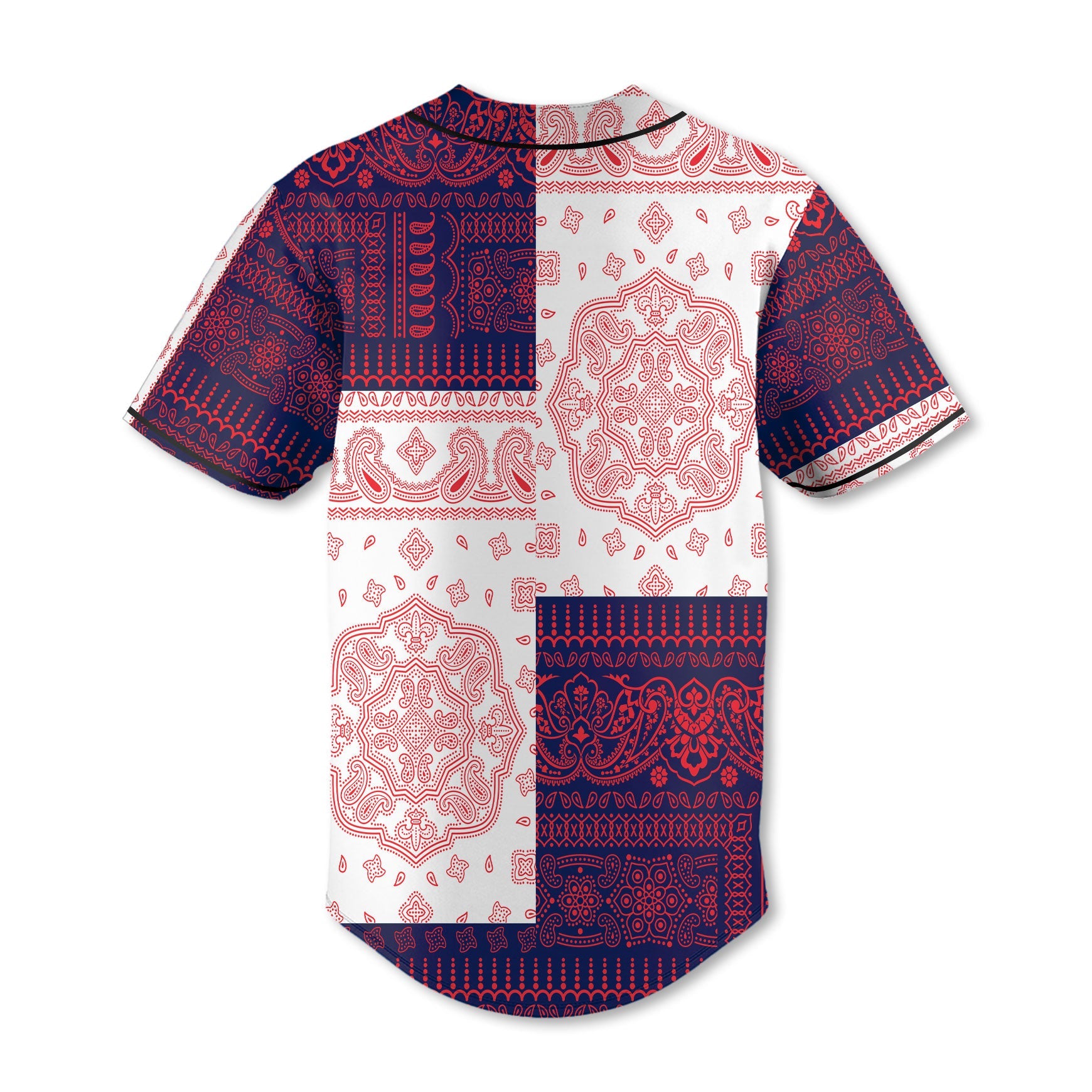 British Virgin Islands Baseball Jersey Flag And Paisley Basic Style 3