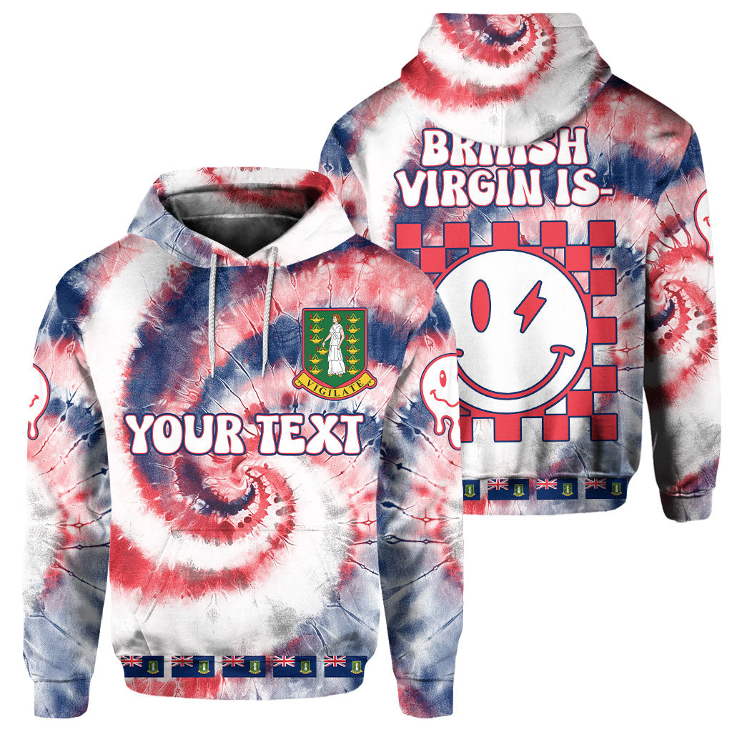 British Virgin Islands Hoodie Custom Tie Dye Style 1