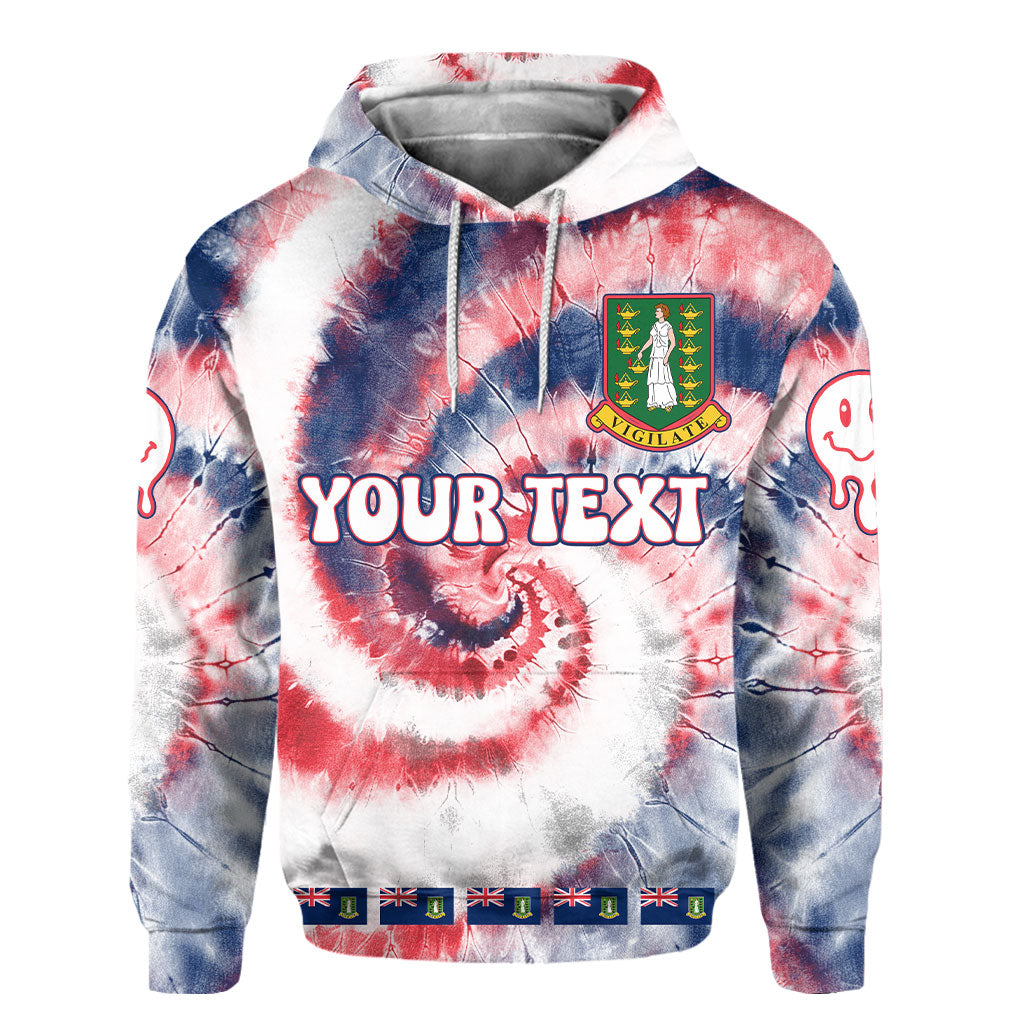 British Virgin Islands Hoodie Custom Tie Dye Style 2