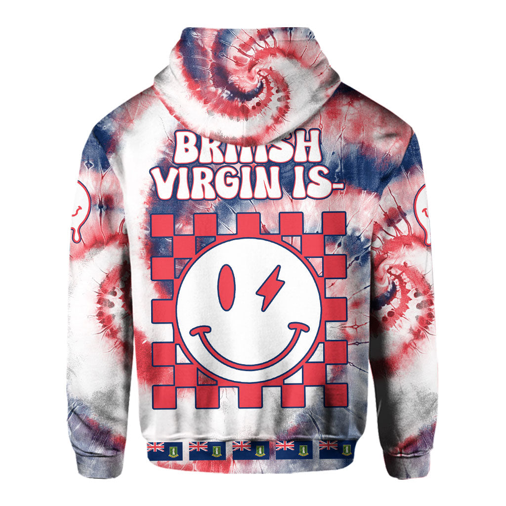 British Virgin Islands Hoodie Custom Tie Dye Style 3