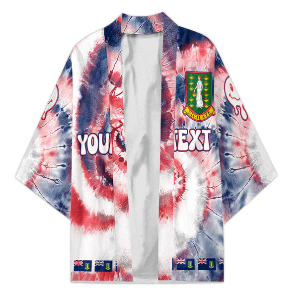 British Virgin Islands Kimono Custom Tie Dye Style 1