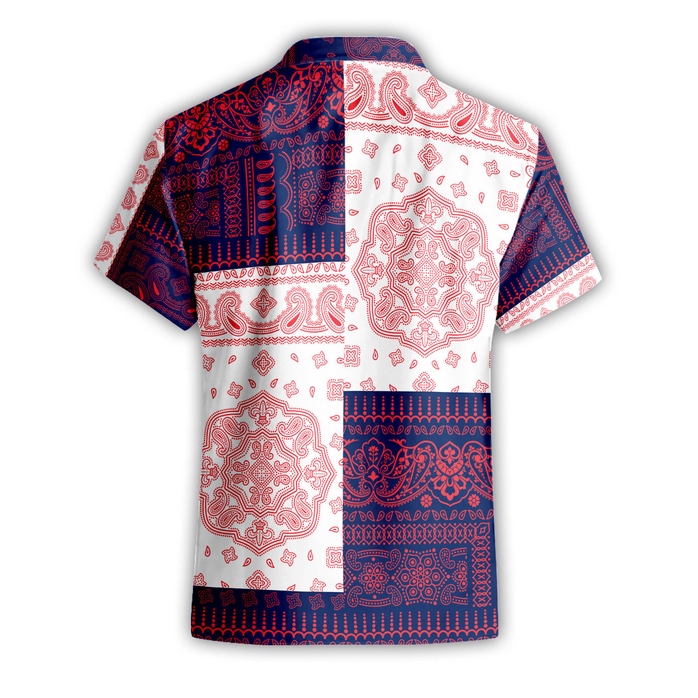 British Virgin Islands Short Sleeve Shirt Flag And Paisley Basic Style 3