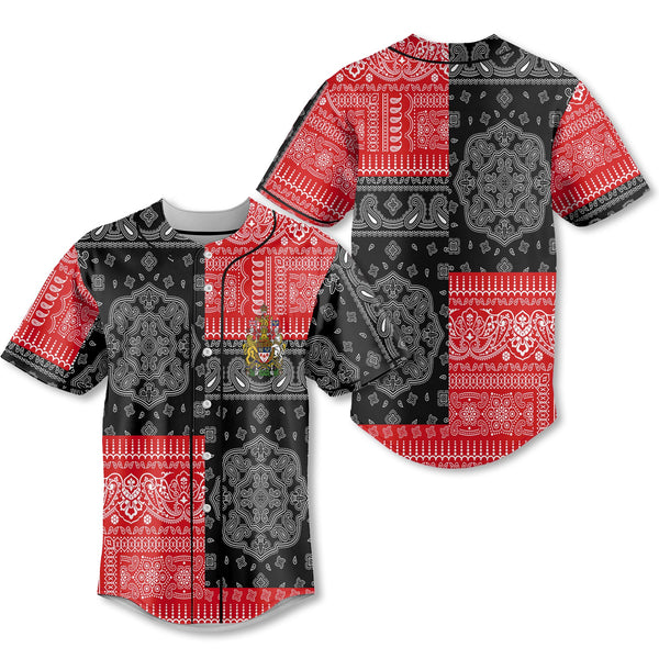 Canada Baseball Jersey Flag And Paisley Basic Style 1