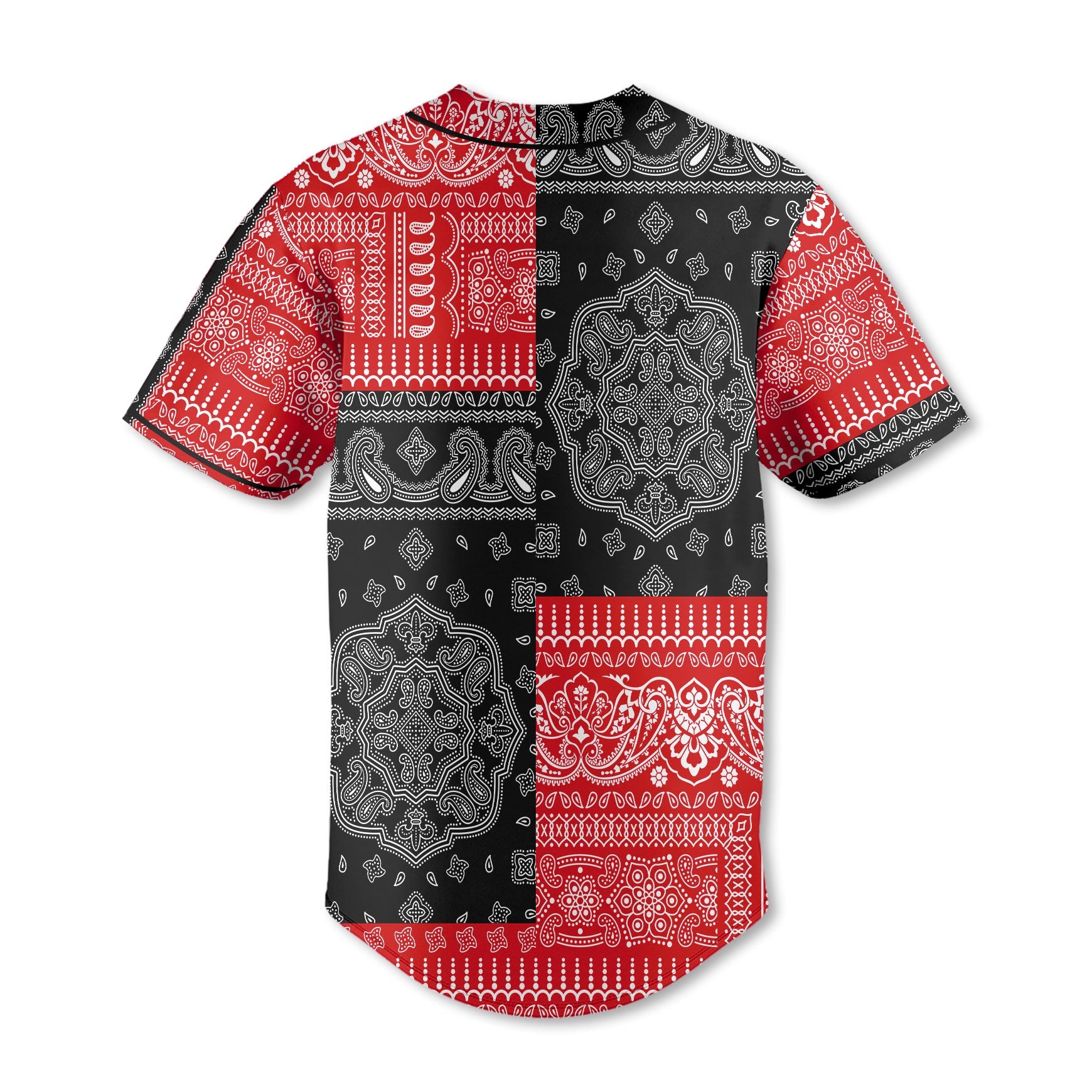 Canada Baseball Jersey Flag And Paisley Basic Style 3