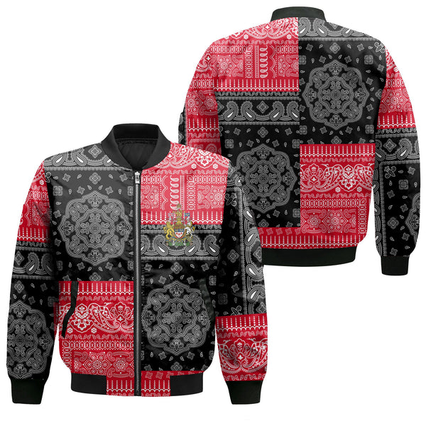 Canada Bomber Jacket Flag And Paisley Basic Style 1