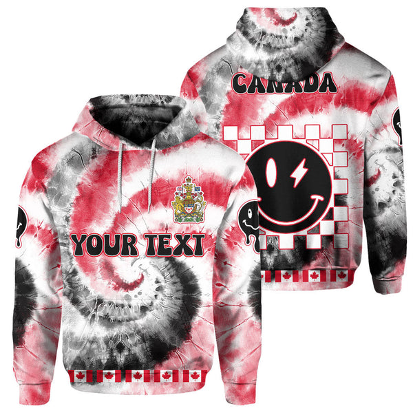 Canada Hoodie Custom Tie Dye Style 1