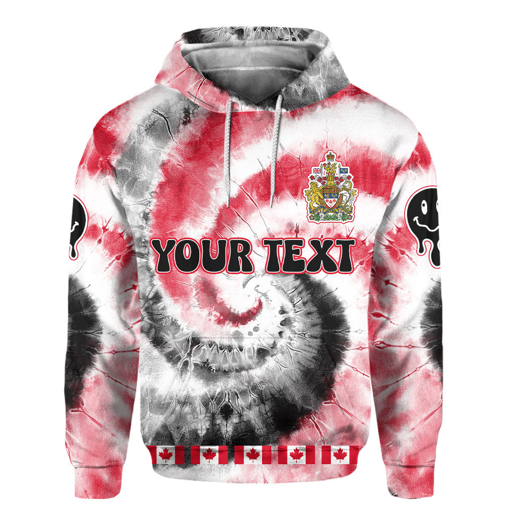 Canada Hoodie Custom Tie Dye Style 2