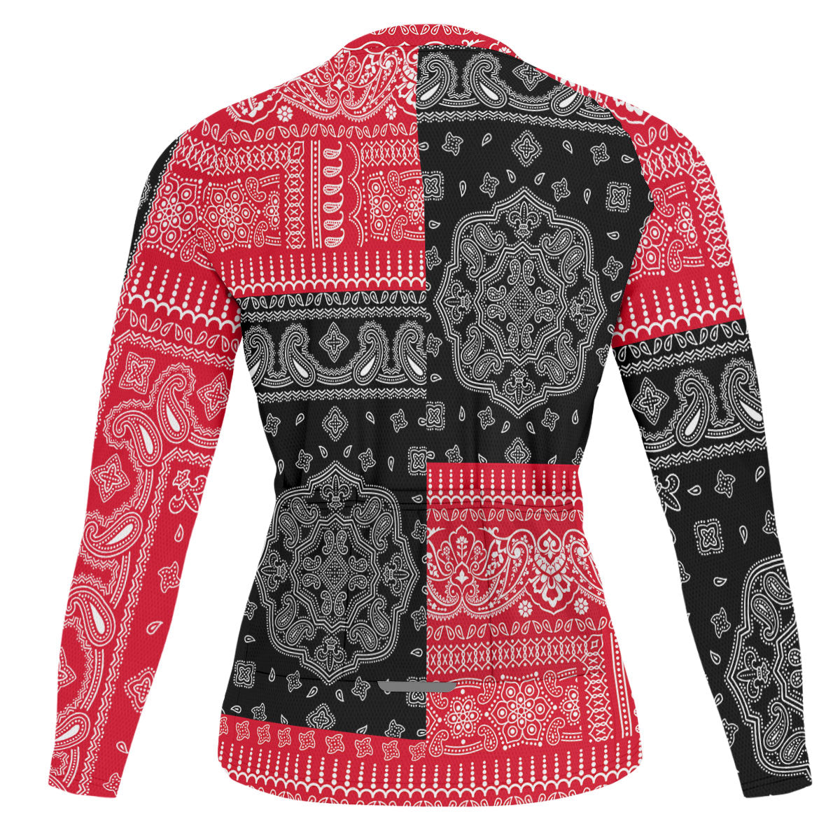 Canada Raglan Men Cycling Jersey Long Sleeve Flag And Paisley Basic Style 3