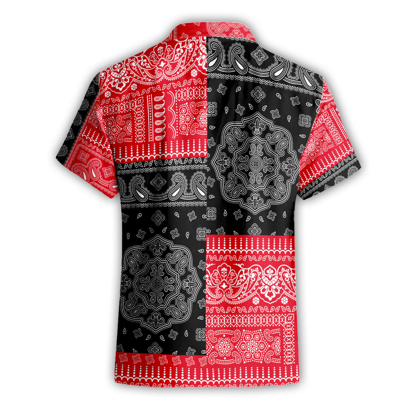 Canada Short Sleeve Shirt Flag And Paisley Basic Style 3