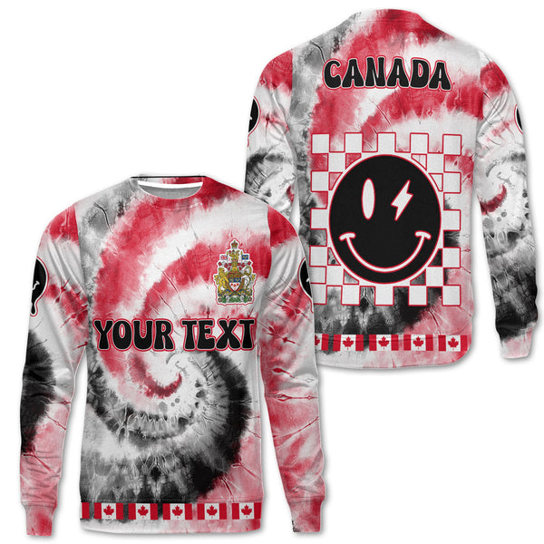 Canada Sweatshirt Custom Tie Dye Style 1