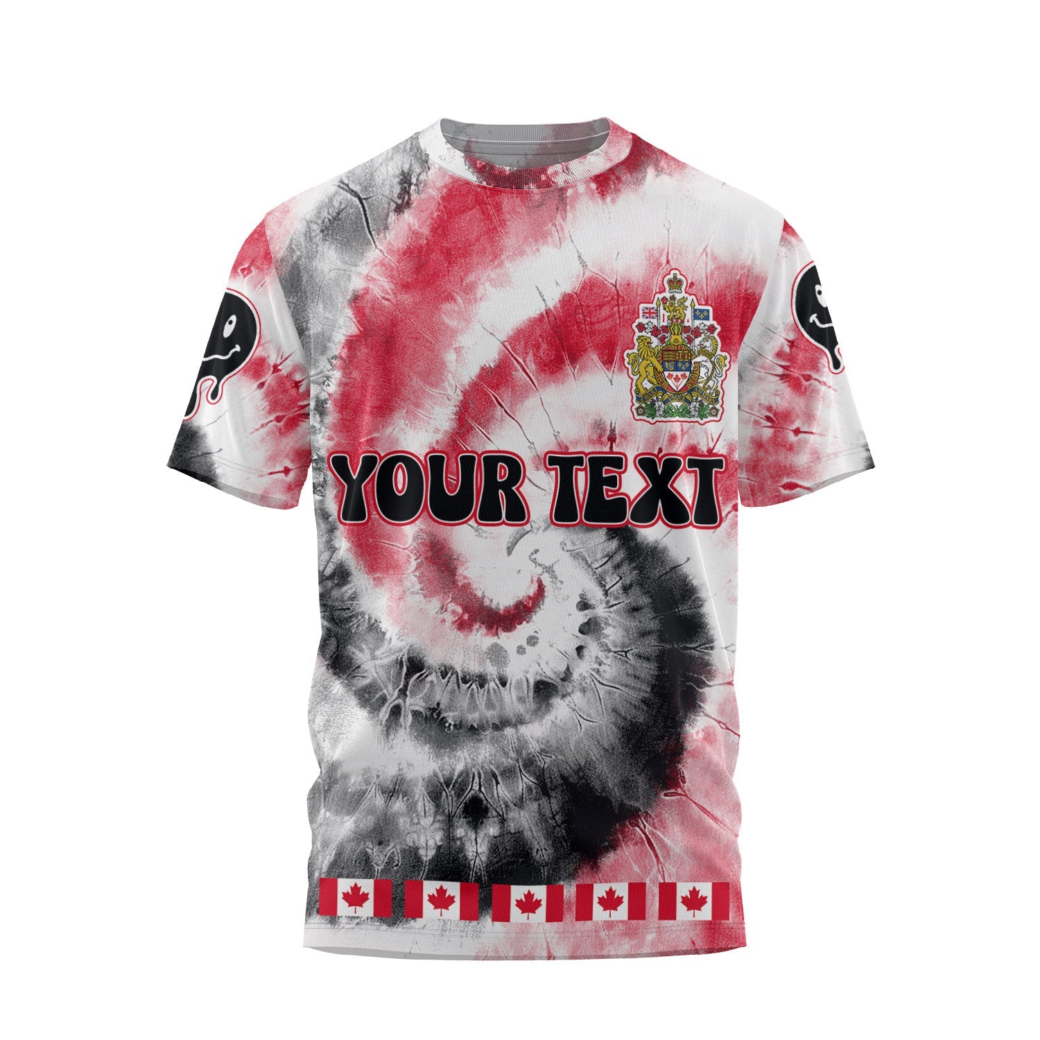 Canada T Shirt Custom Tie Dye Style 1