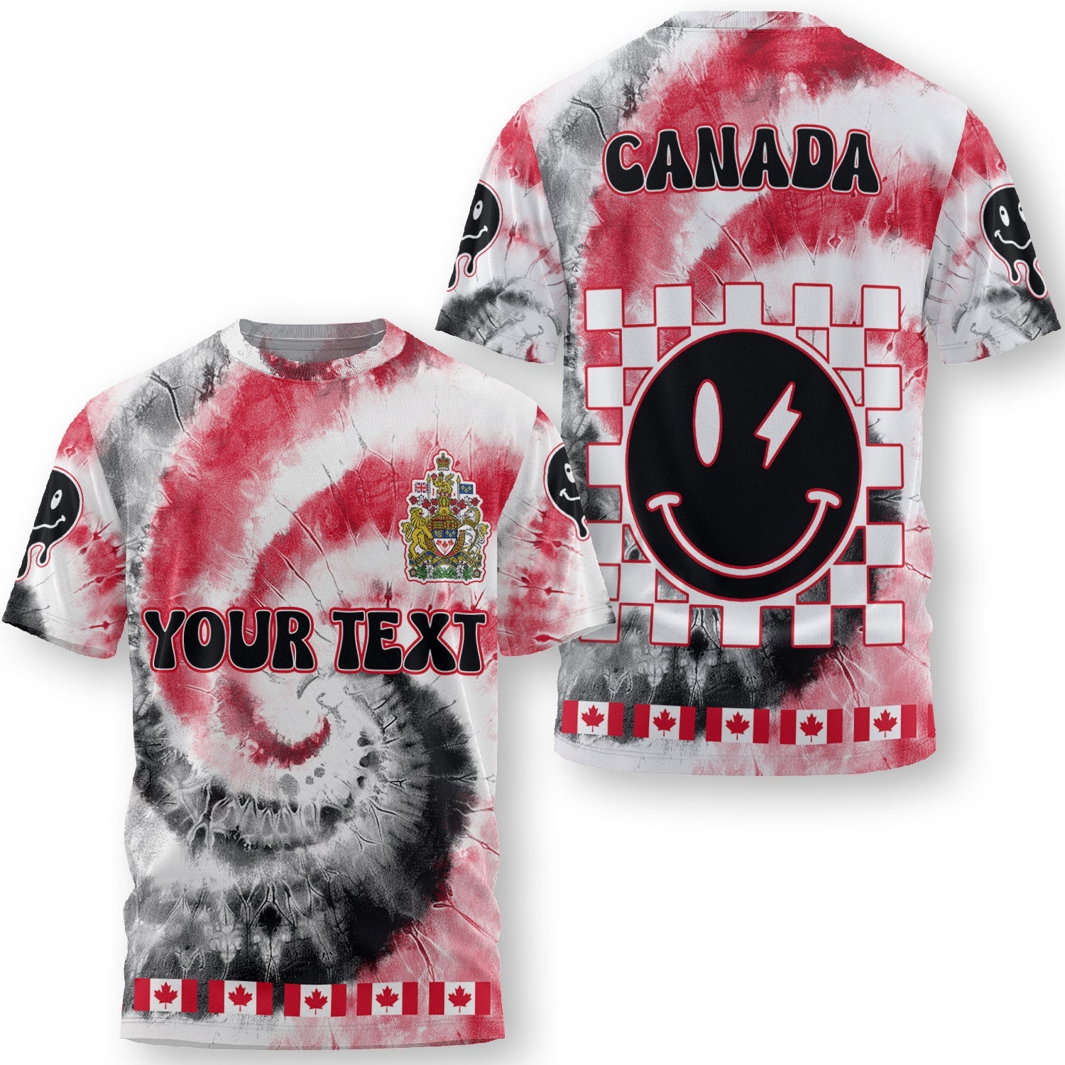 Canada T Shirt Custom Tie Dye Style 3