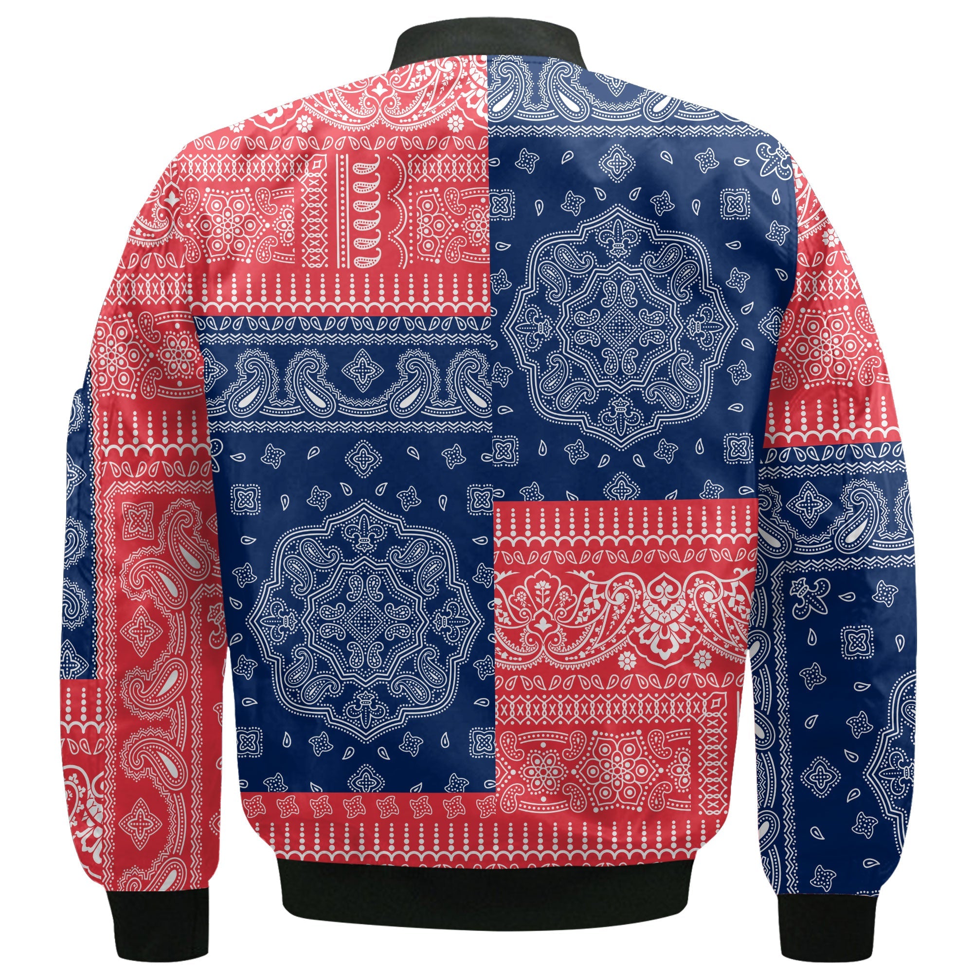 Cayman Islands Bomber Jacket Flag And Paisley Basic Style 3