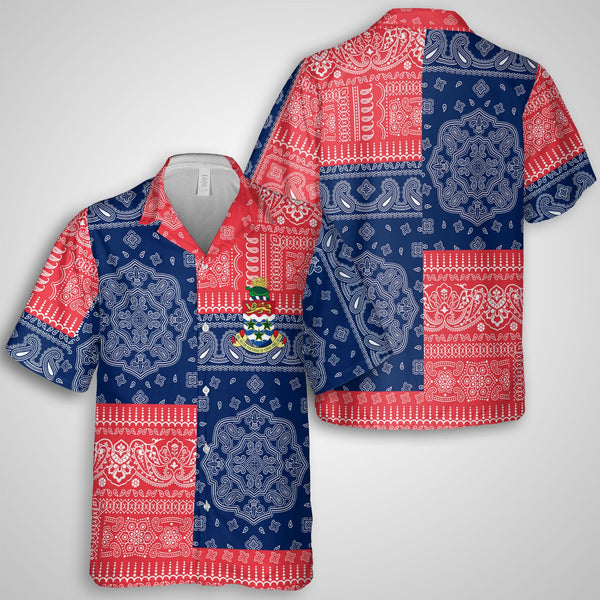 Cayman Islands Hawaiian Shirt Flag And Paisley Basic Style 1