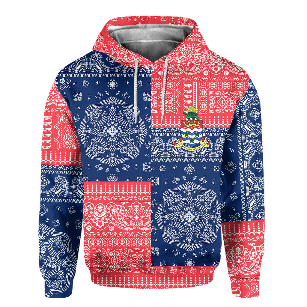 Cayman Islands Hoodie Flag And Paisley Basic Style 2