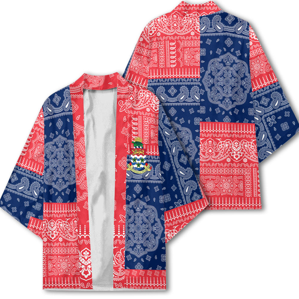 Cayman Islands Kimono Flag And Paisley Basic Style 1