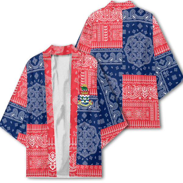 Cayman Islands Kimono Flag And Paisley Basic Style 1