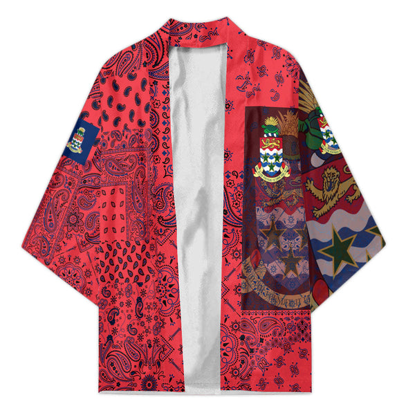 Cayman Islands Kimono Paisley Flag And Skull Style 1