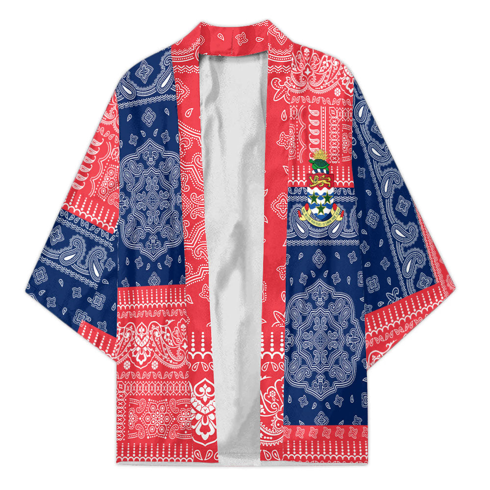 Cayman Islands Kimono Flag And Paisley Basic Style 2