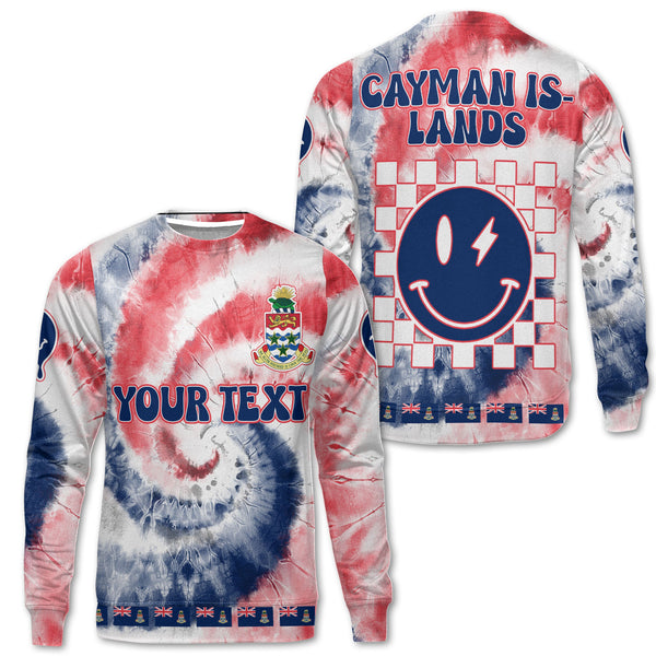 Cayman Islands Sweatshirt Custom Tie Dye Style 1