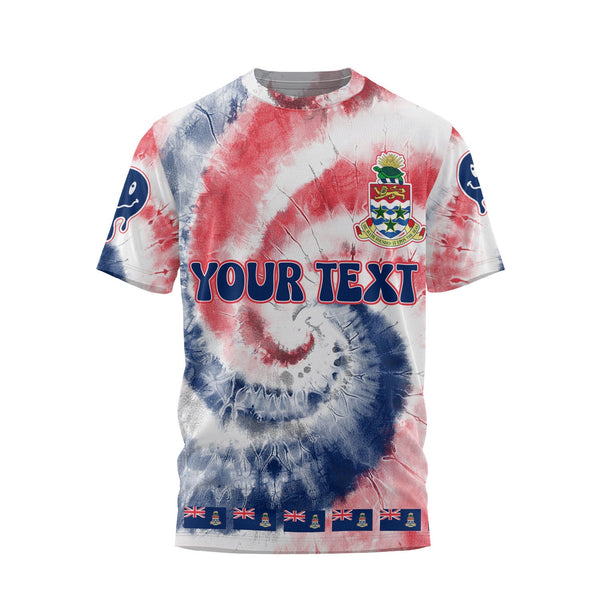 Cayman Islands T Shirt Custom Tie Dye Style 1