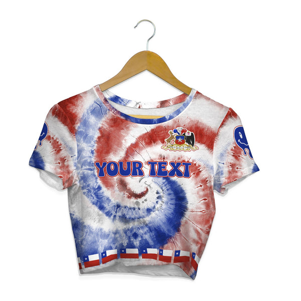 Chile Croptop T Shirt Custom Tie Dye Style 1