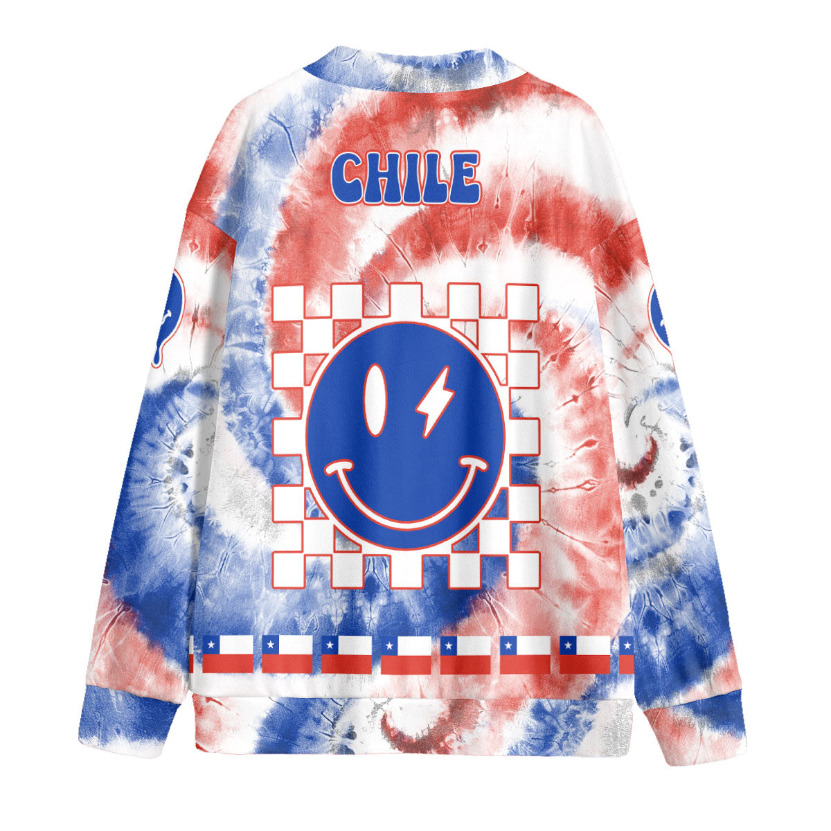 Chile Fleece Cardigan Custom Tie Dye Style 2