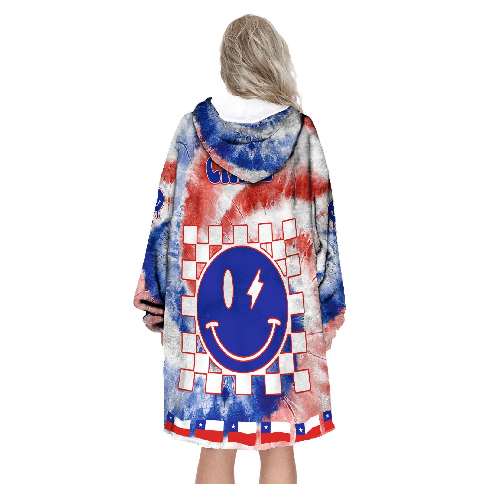 Chile Hoodie Blanket Custom Tie Dye Style 3