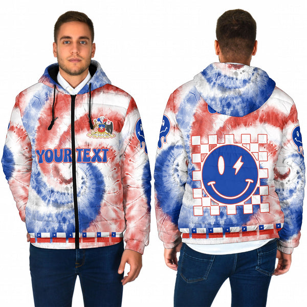 Chile Men Hooded Padded Jacket Custom Tie Dye Style 1