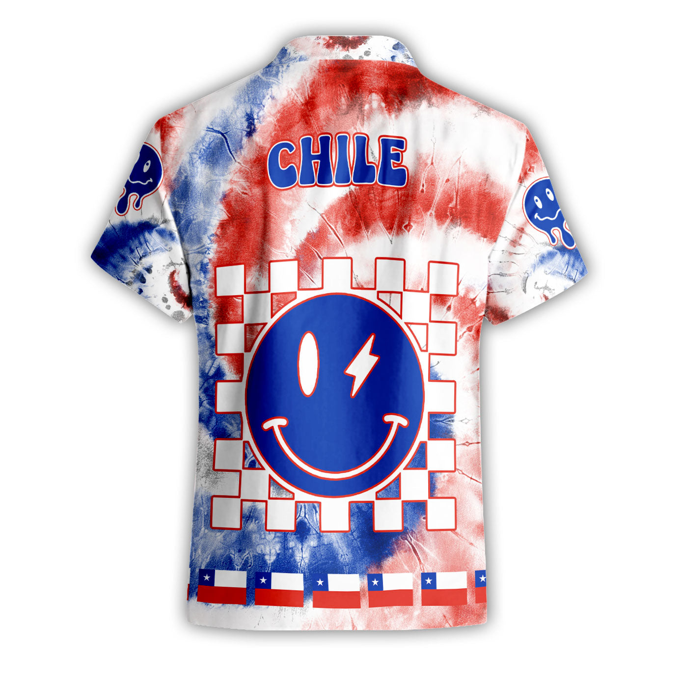 Chile Short Sleeve Shirt Custom Tie Dye Style 2