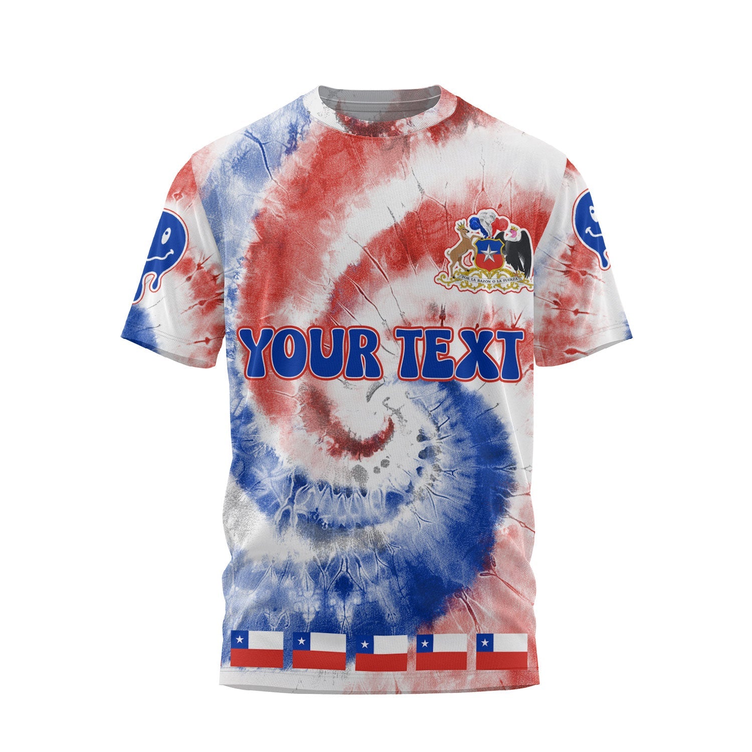 Chile T Shirt Custom Tie Dye Style 1