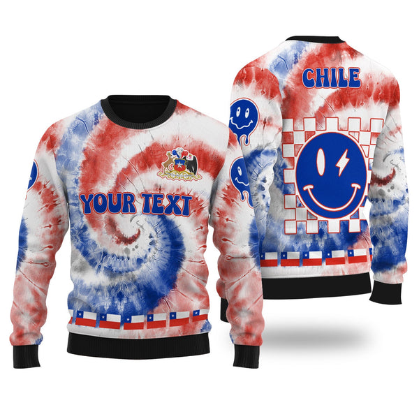 Chile Ugly Sweater Custom Tie Dye Style 1