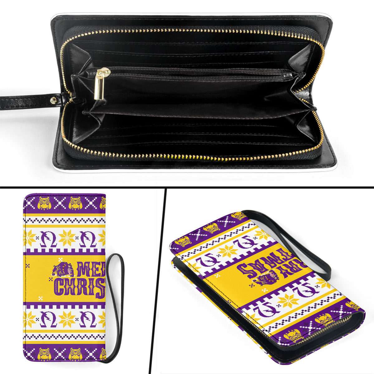 Fraternity Clutch Purse - OPP Christmas Bulldog Clutch Purse