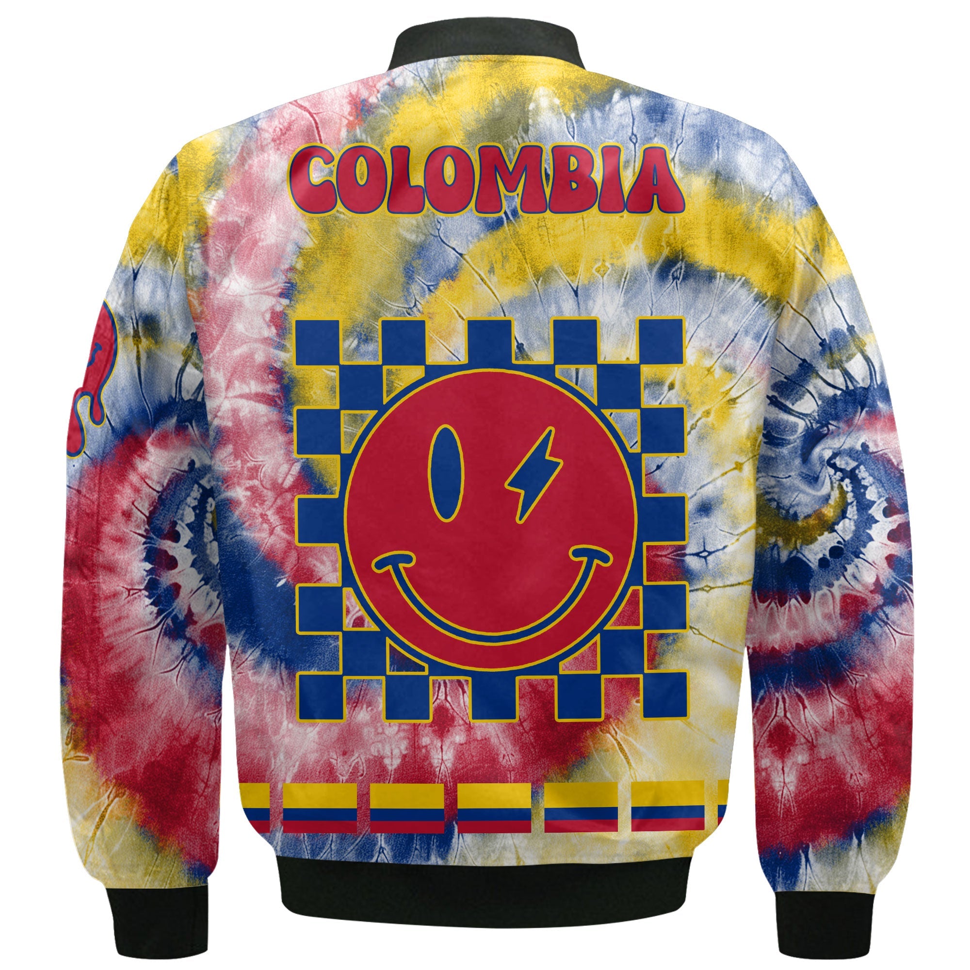 Colombia Bomber Jacket Custom Tie Dye Style 3